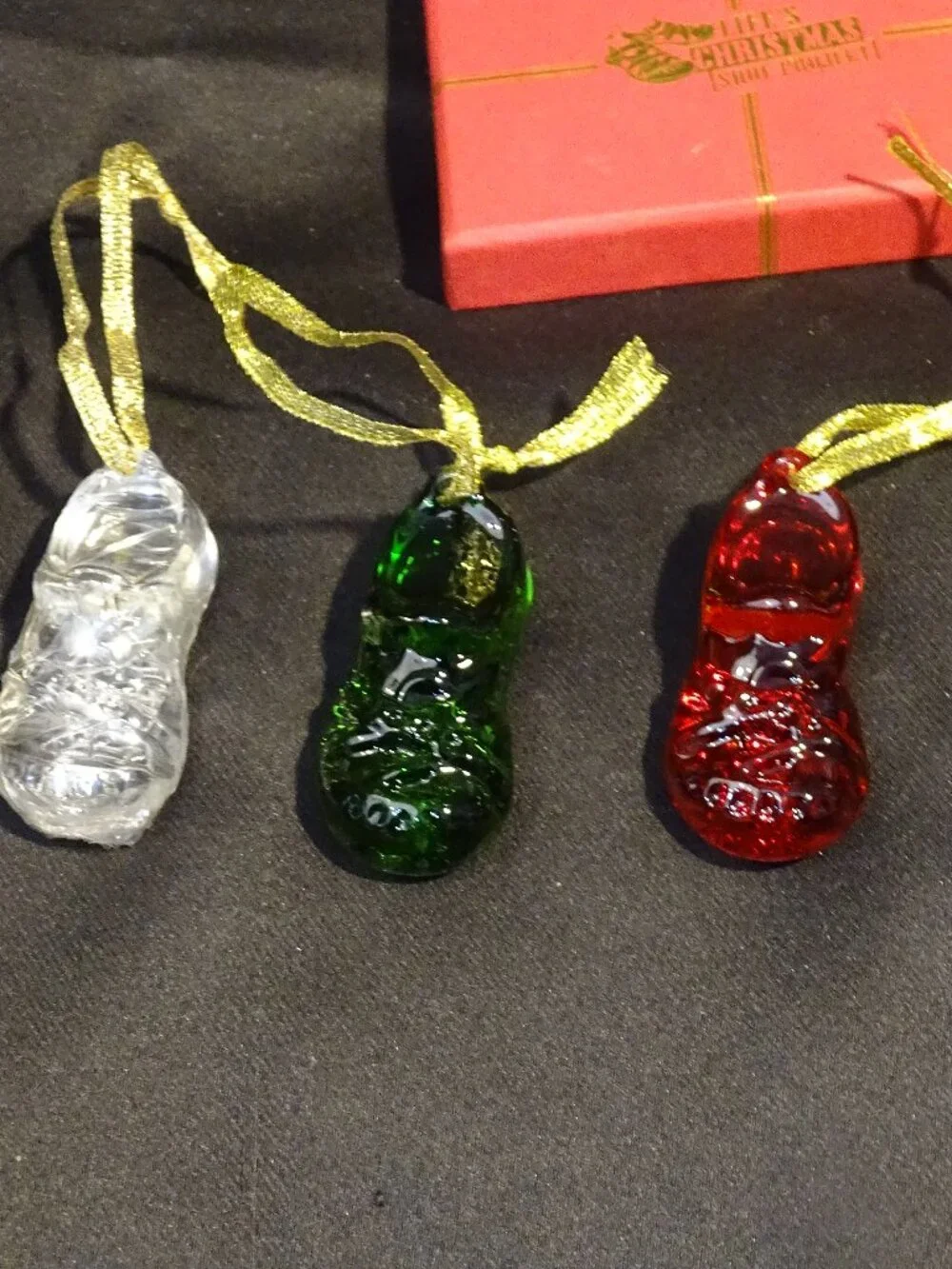 New in the box Life's Christmas Shoe Project Set of 3